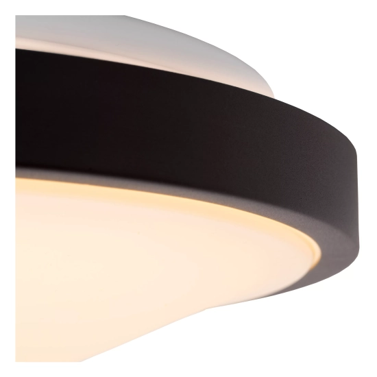 DASHER Lampa sufitowa Ø 34,8 cm LED 1x18W 2700K IP44 Czujnik ruchu i dzień/noc Czarny 79110/35/30 Lucide - zdjęcie dodatkowe 3